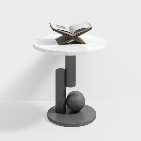 Urban Corner Side Table 3D model for Creative Spaces