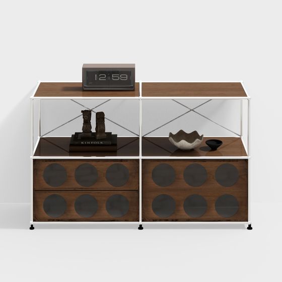 Urban Display Cabinet 3D model for Modern Interiors