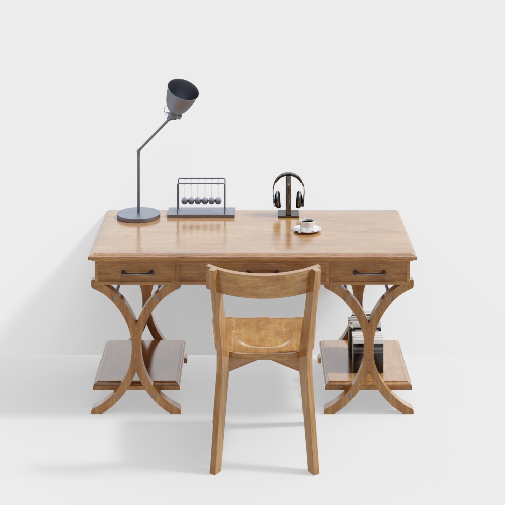 Moderne Schreibtisch und Stuhl