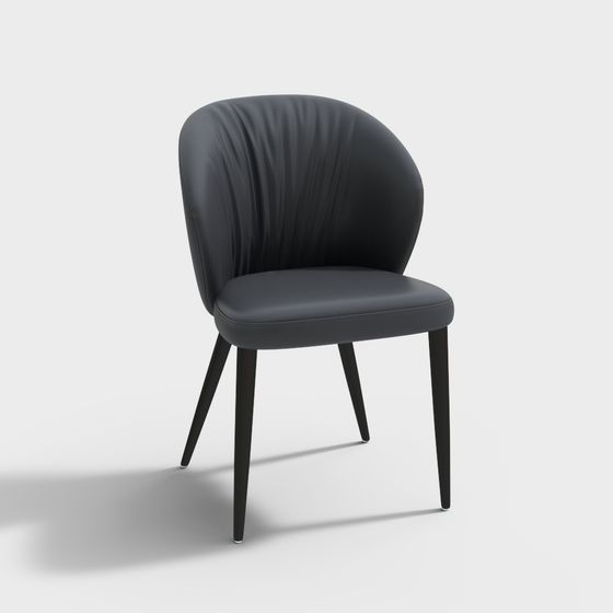 Elegant Curved Chair 3D model for Modern Spaces