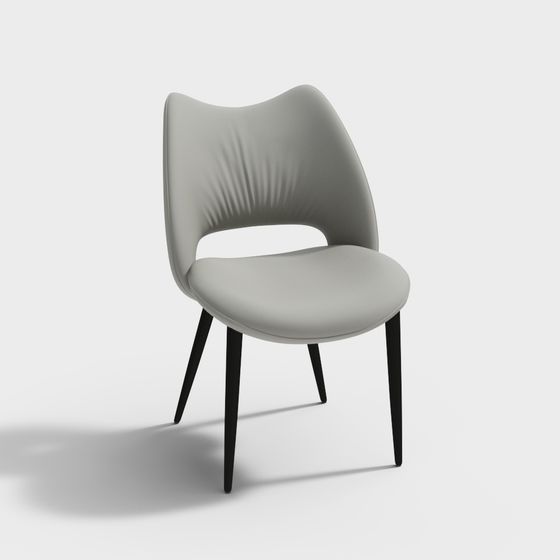 เก้าอี้ทานอาหารสีเทาพอสมควร YX653