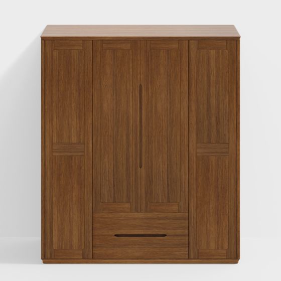 Modern Minimalist Wardrobe 3D model