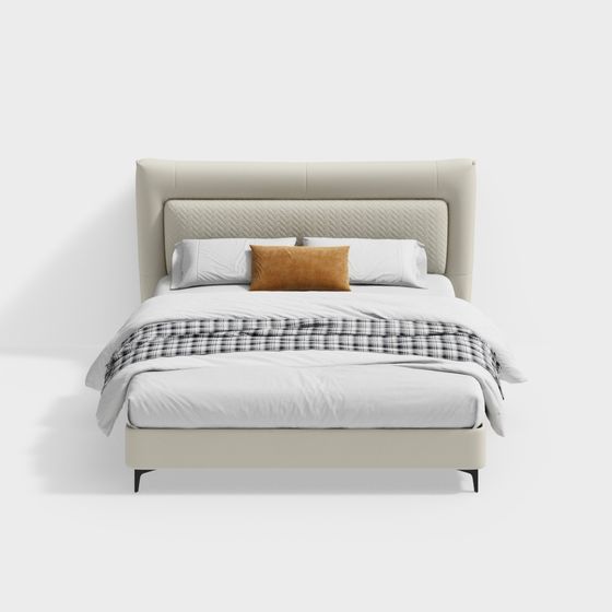 Urban Comfort Bed 3D model for Cozy Spaces