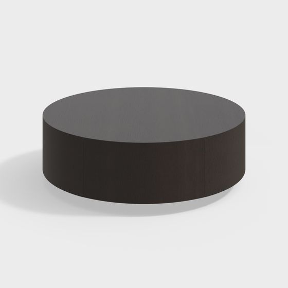 Stylish Cylindrical Wooden Table 3D model