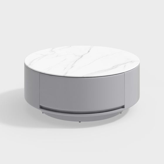 Modern Minimalist Round Table 3D model