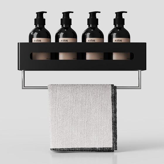 Modern Minimalist Bathroom Shelving 3D model