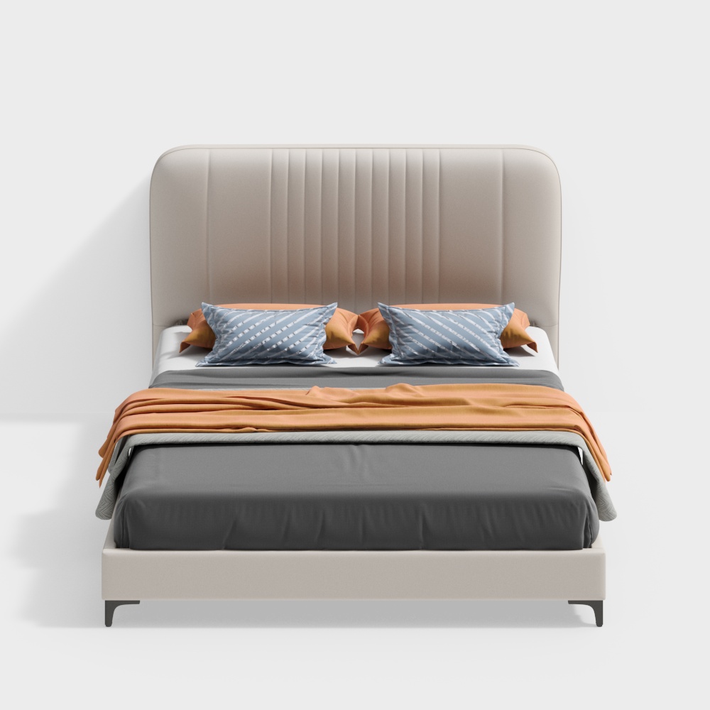 Lit en cuir de 1,35m pour enfants - l'option de 1,2m