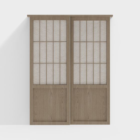 Shoji Door 3D model for Modern Interior Design