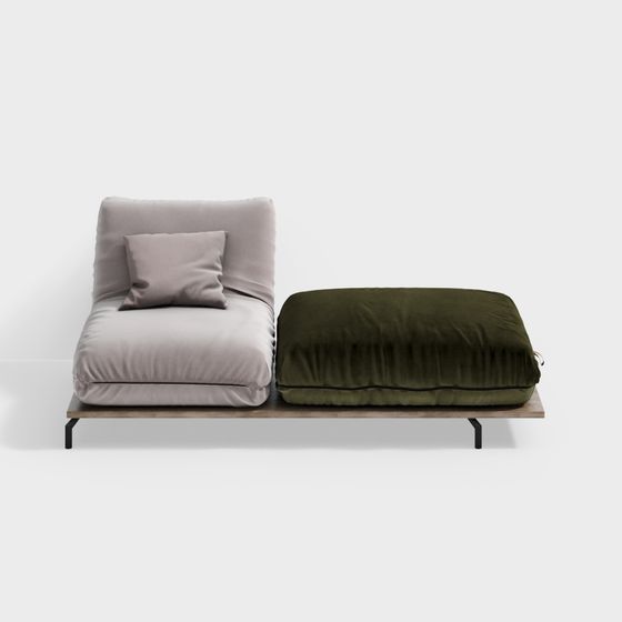 Urban Comfort Chaise Lounge 3D model