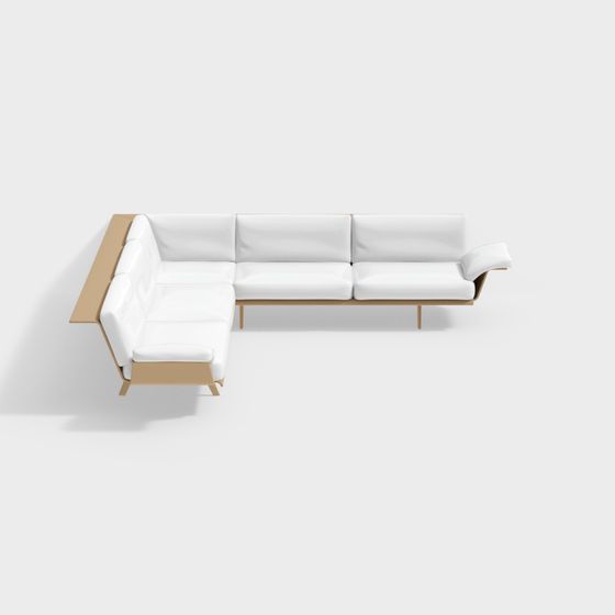 Stylish 3D Sofa Model for Contemporary Spaces