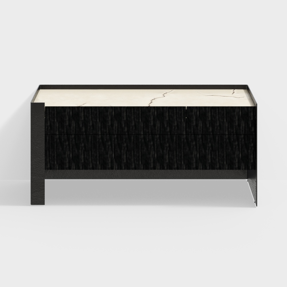 Poliform CHLOE bedsidetable MO03 Black chest of dr