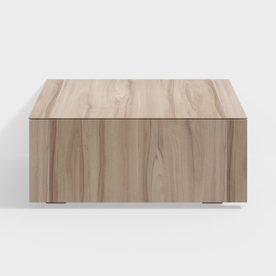 Wood Grain Coffee Table 3D model