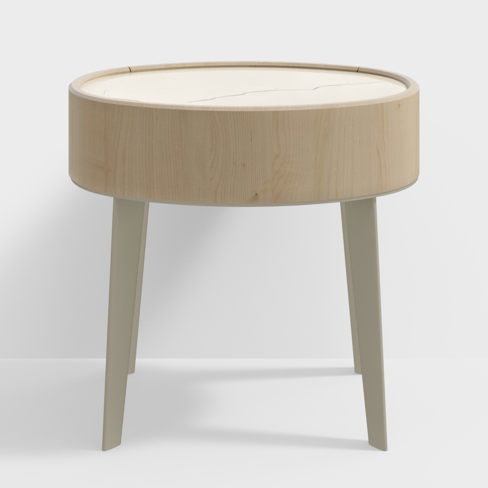 Mesa de noche de madera CDKE1 de Poliform