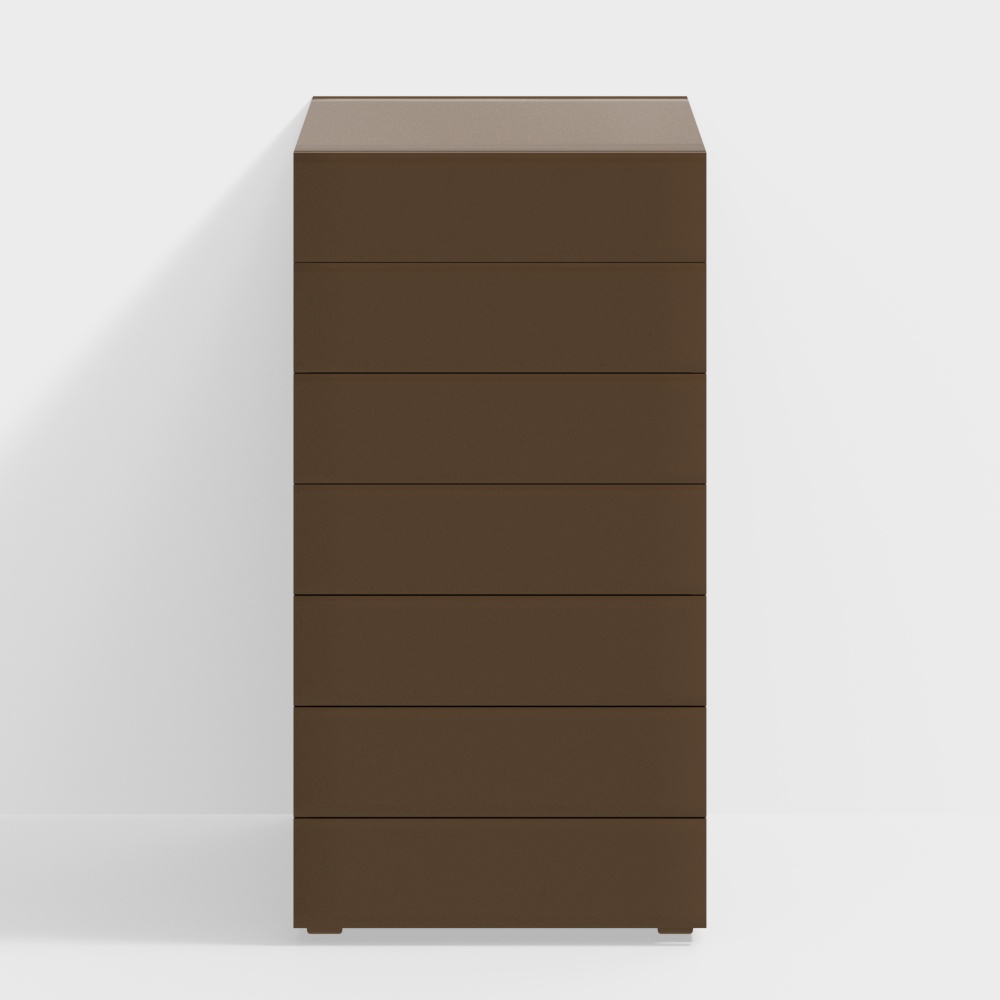 Poliform DREAM bedsidetable settimanale Brown lacq