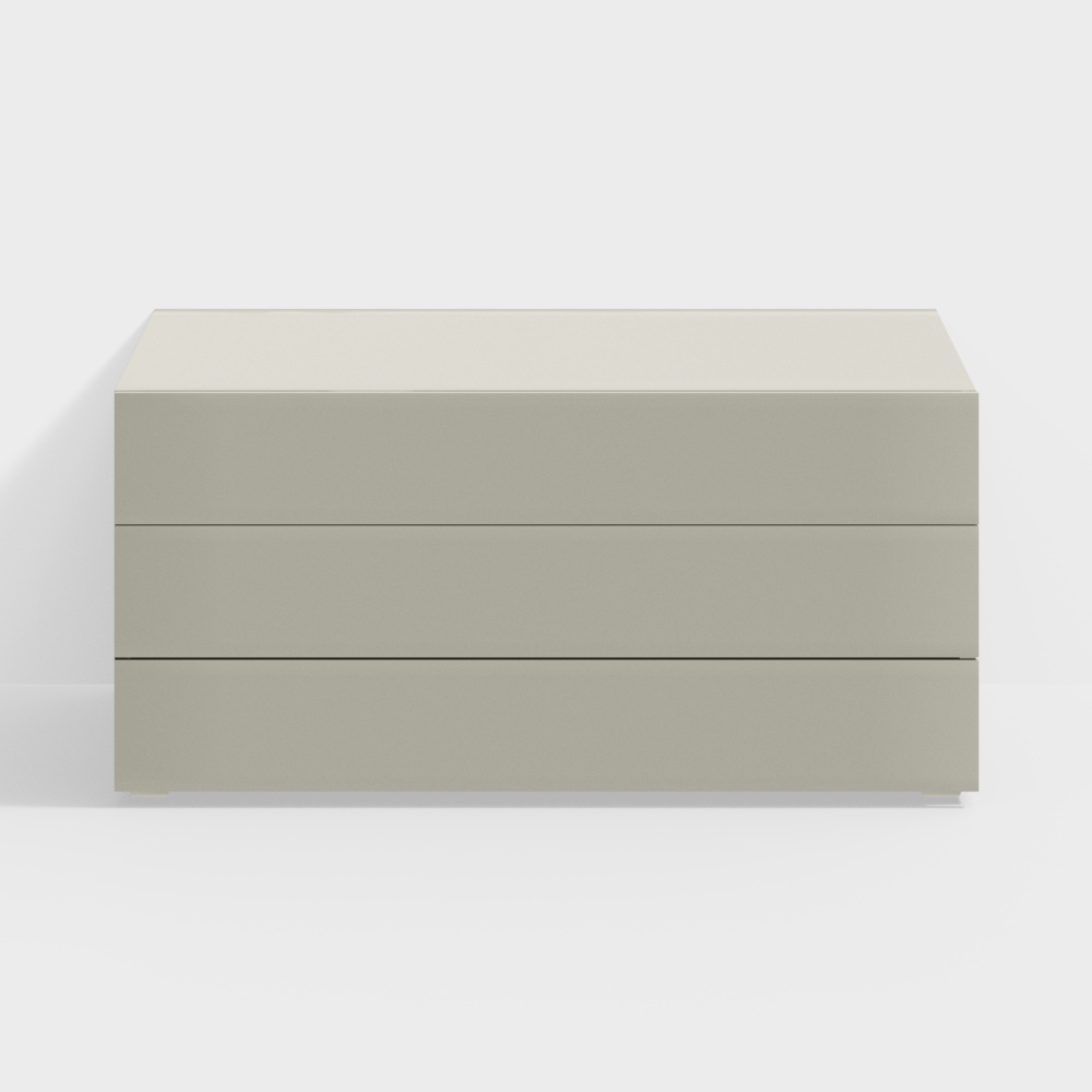 Poliform Dream bedsidetable Cream white lacquered