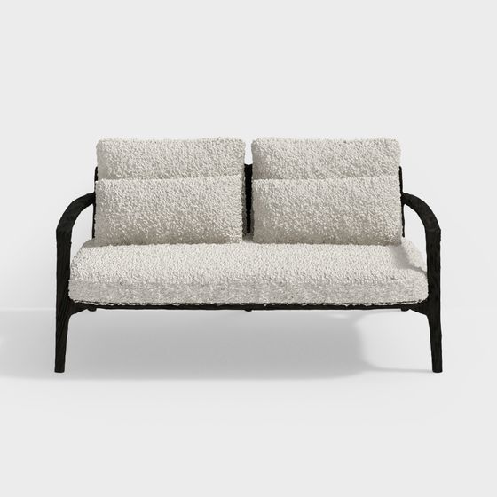 Unique Low-Poly Sofa 3D model for Modern Interiors