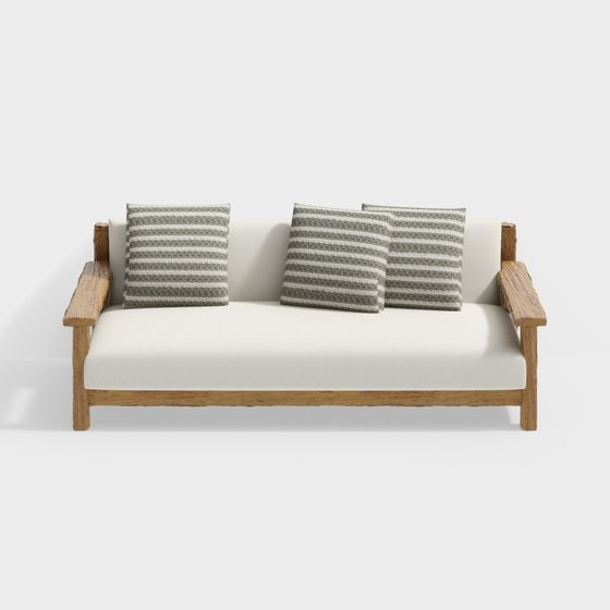 Minimalist Cozy Sofa 3D model