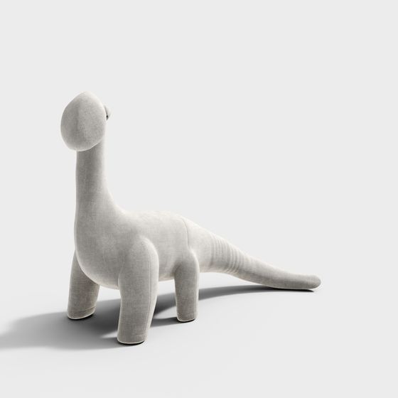 Charming Low-Poly Brontosaurus 3D model