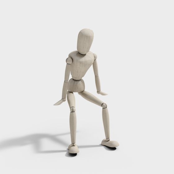 Charming Puppet 3D Model for Design Inspiration