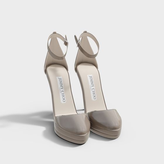 Elegant Jimmy Choo High Heel 3D model