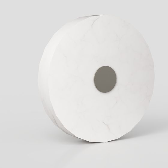 Stylish Marble Disk 3D Model for Diverse Uses