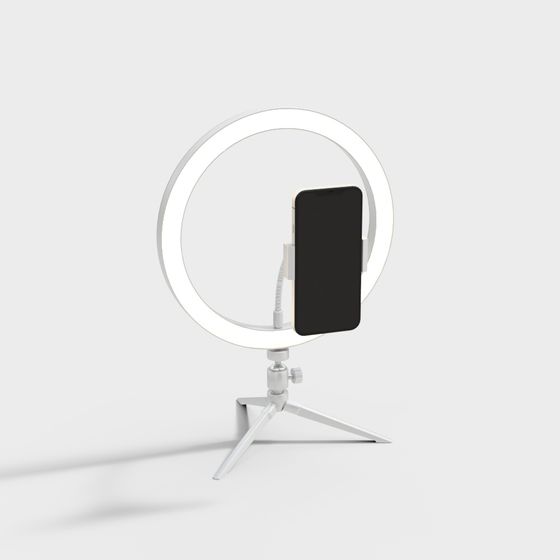 Cylindrical Lamp Phone Stand 3D model