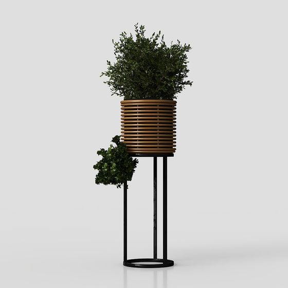 Urban Oasis Planter 3D model for Modern Spaces