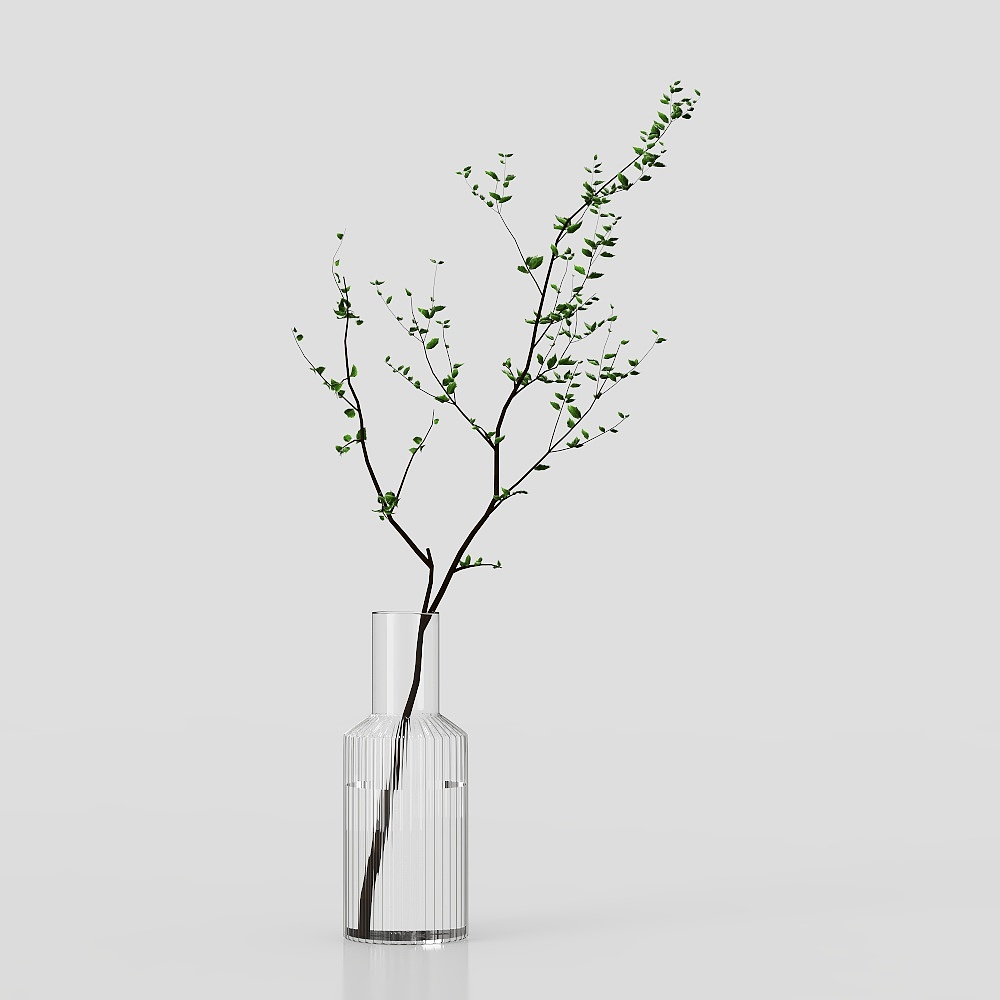 Green plant ornaments01