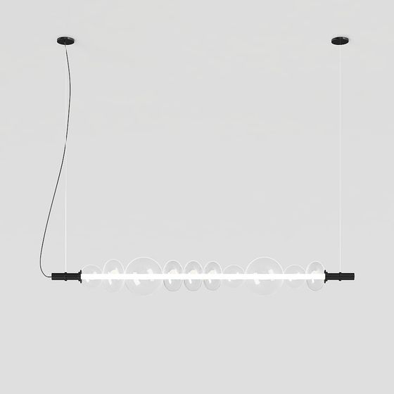 Modern Minimalist Chandelier 3D model
