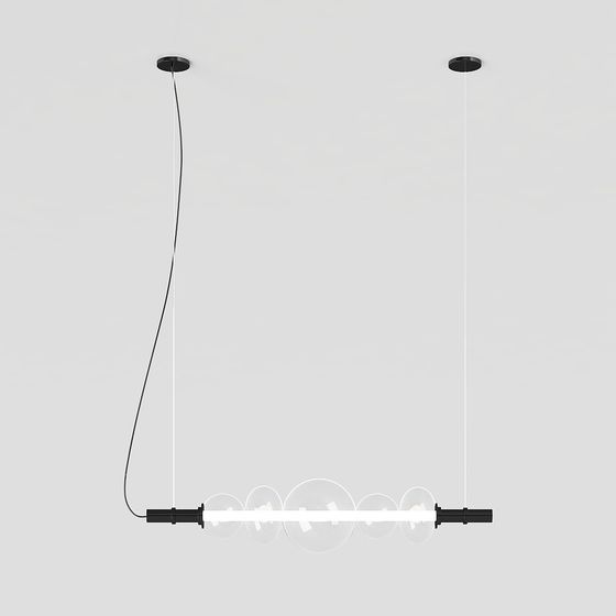 Modern Minimalist Low-Poly Chandelier 3D model