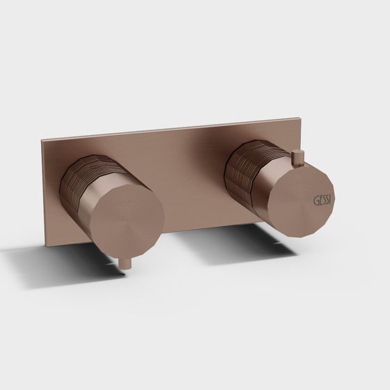 GESSI Faucet Control Panel Low-Poly 3D Model for Creative Projects