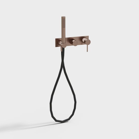 Modern Minimalist Shower System 3D model