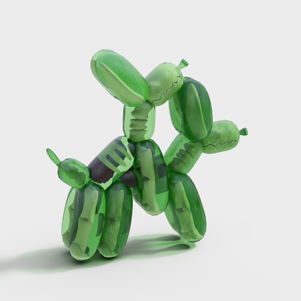 Playful Balloon Dog 3D model
