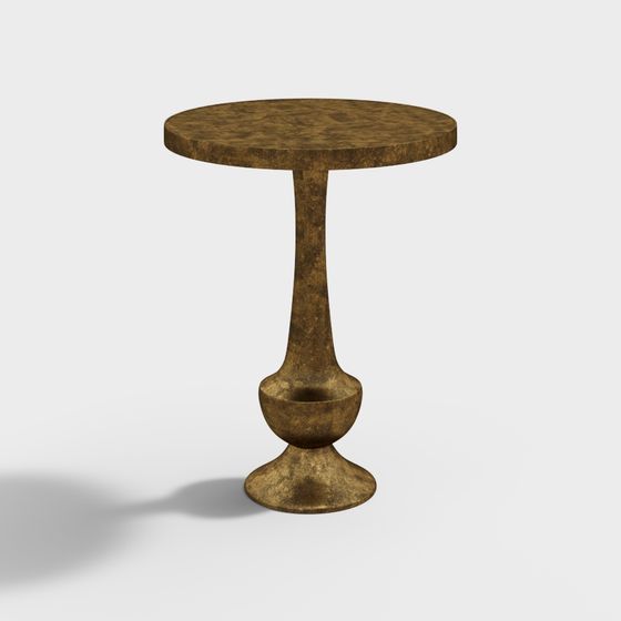 Vintage Round Table 3D Model - Timeless Elegance