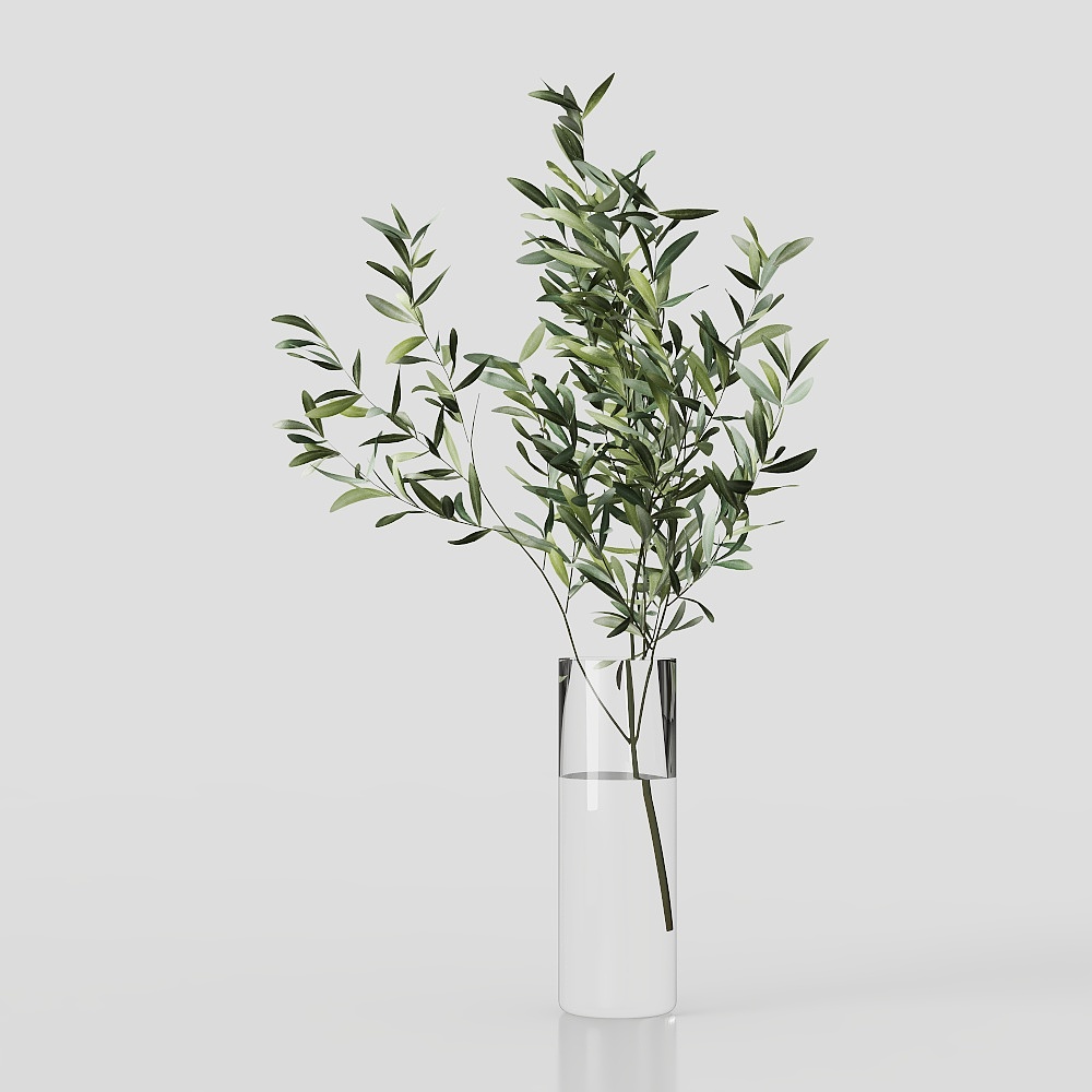 Green plant ornaments