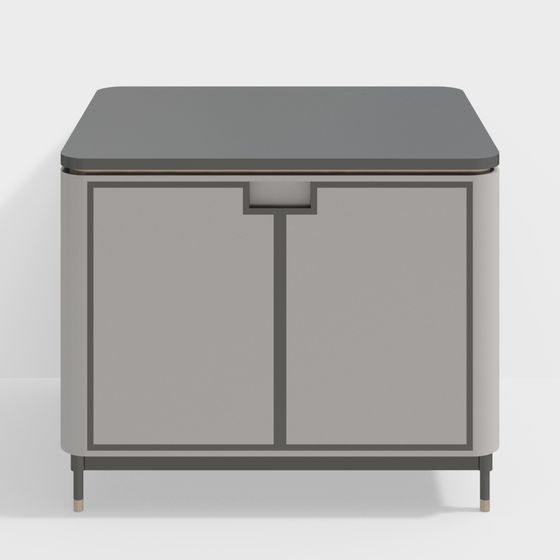 Stylish Urban Corner Cabinet 3D model