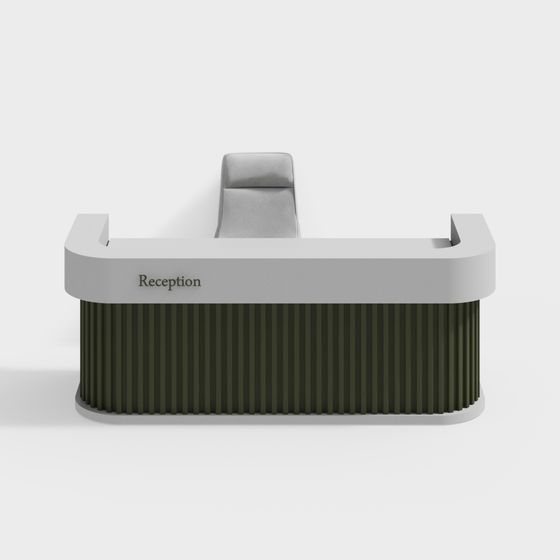Elegant Reception Desk 3D model