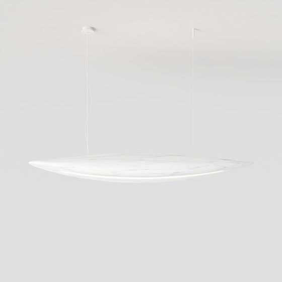 Elegant Cloud Shadow Pendant Light 3D model