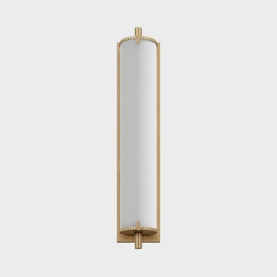 Stylish Golden Wall Light 3D model