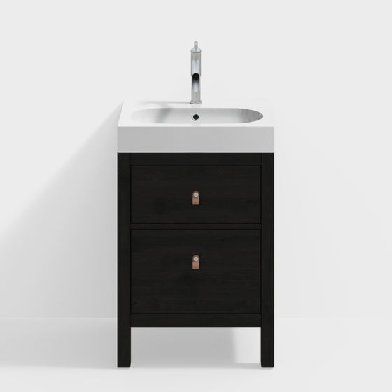 Modern Minimalist Bathroom Cabinet 3D model