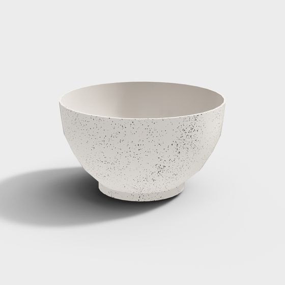 Versatile Low-Poly Ceramic Bowl 3D model