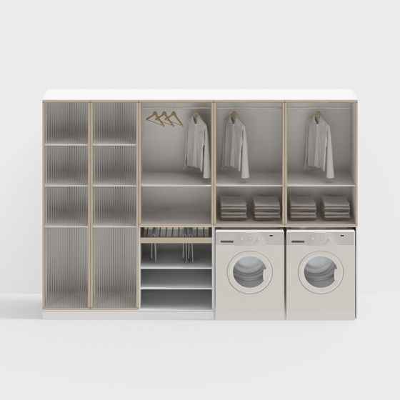 Laundry Room Cabinet 3D model
