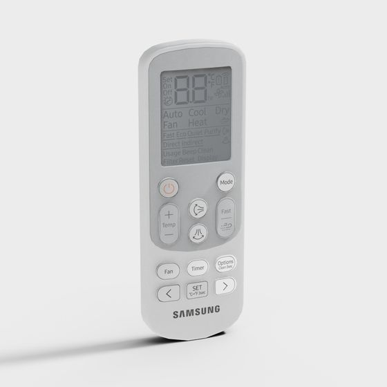 Samsung AC Remote Control 3D Model for Designers