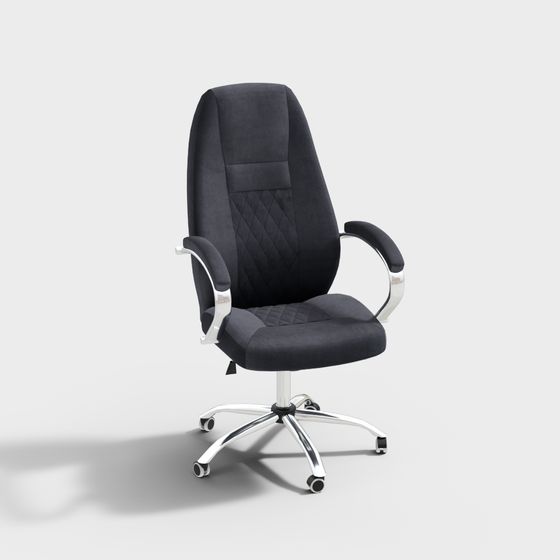 Elegant Low-Poly Office Chair 3D Model