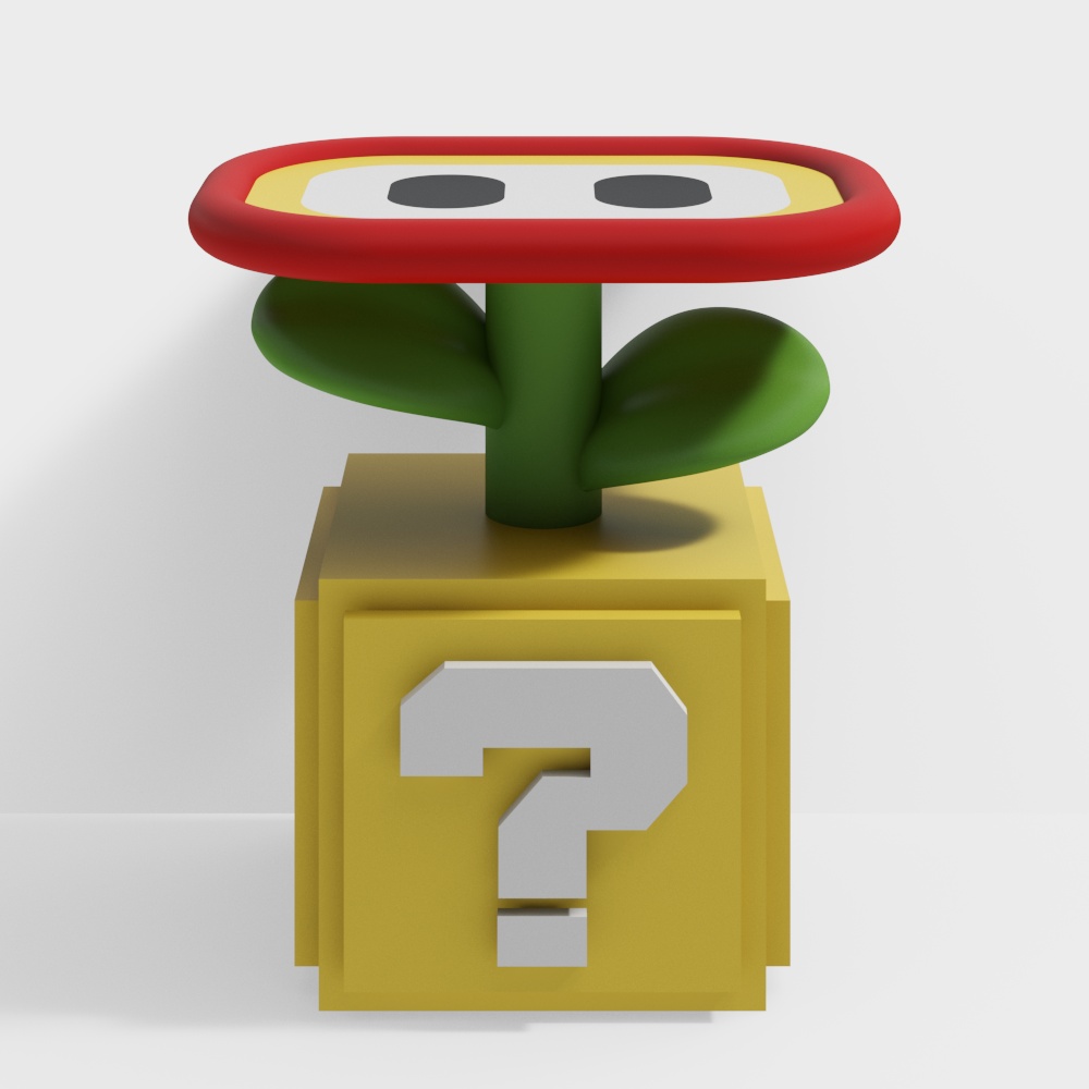 Question Block 3D model from Super Mario