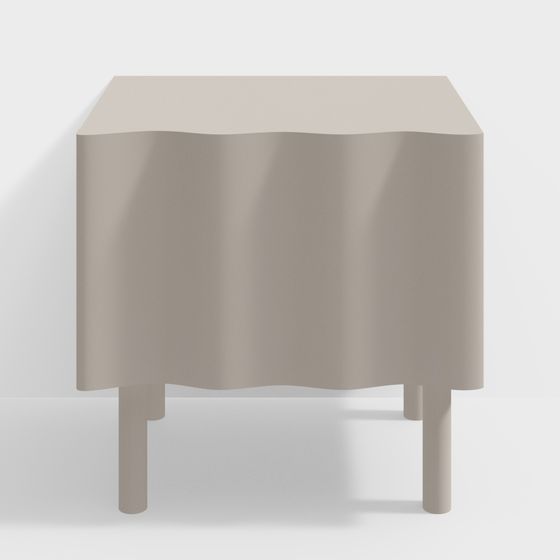 Streamlined Accent Table 3D model