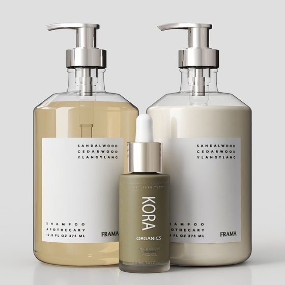 Elegant Minimalist Skincare Product 3D model