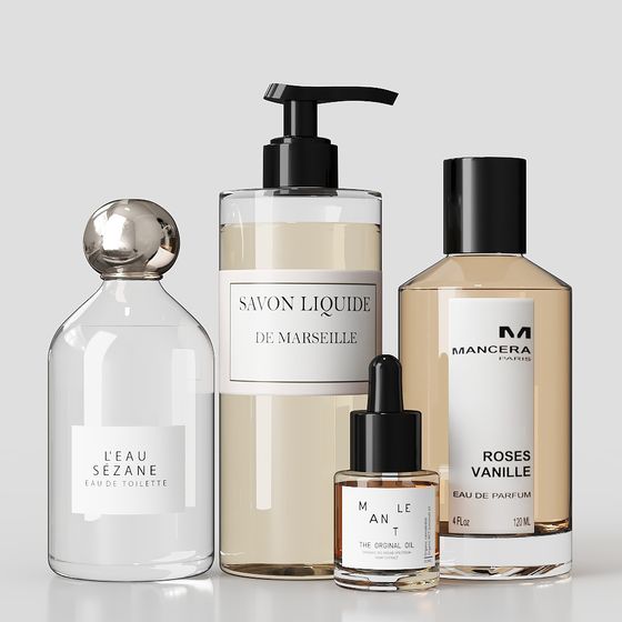 Elegant High-End Perfume Bottle 3D model