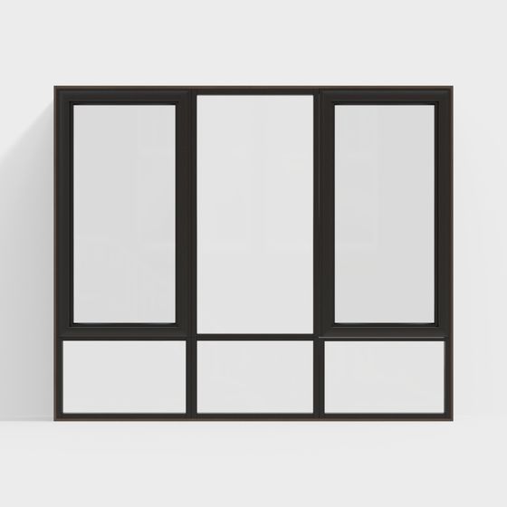 Urban Glass Panel 3D model for Creative Design