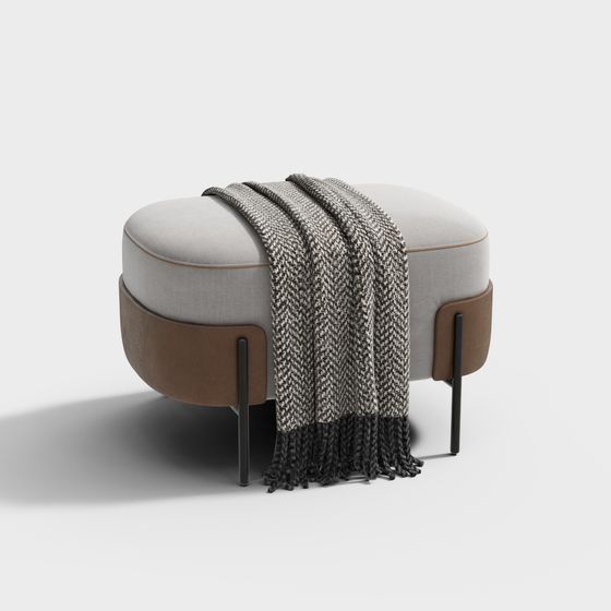 Simplicity Ottoman 3D model